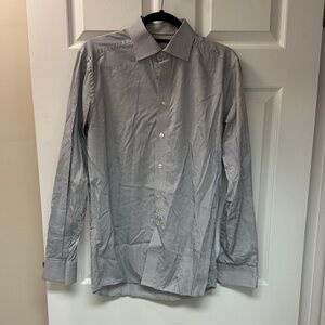 Eton Men's Striped Gray Dress Shirt